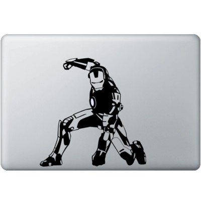 Iron Man (2) MacBook Sticker Zwarte Stickers